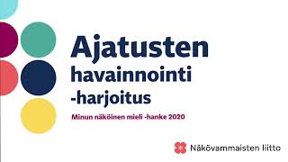 Ajatusten havainnointi -harjoitus