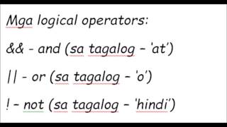 Java Tutorial Tagalog 8 if else pt 2