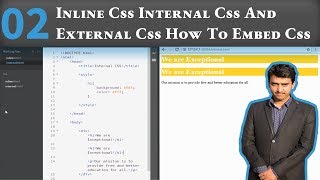 Inline css Internal css And External Css How To Embed Css