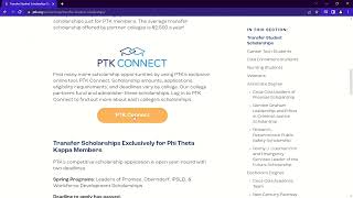 PTK Scholarships Part 3: Partnering Colleges and Universities + PTK Connect