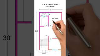 Building an 18x30 HOUSE PLAN for 2BHK!