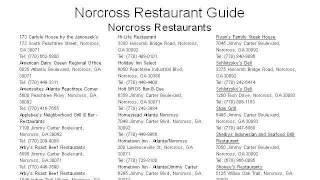 Chinese Restaurants In Norcross, Georgia