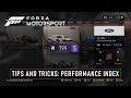 Forza Motorsport - Tips & Tricks: Performance Index