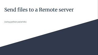 Send files using paramiko - python