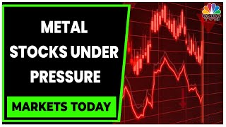 Sensex & Nifty Slip 1% From Day's High, Metal Stocks Under Pressure | Markets Today | CNBC-TV18
