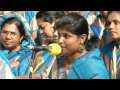 Lakshmi Sai Singing Devotional Song  during Onam Celebrations at Prasanthi Nilayam, Puttaparthi