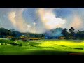 Watercolor Sunshine Clouds Process for Beginners | Watercolour Landscape Tutorial