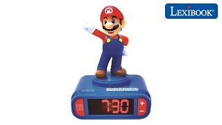 RL800NI - Réveil Super Mario avec effets sonores - Super Mario Alarm Clock with sounds - Lexibook