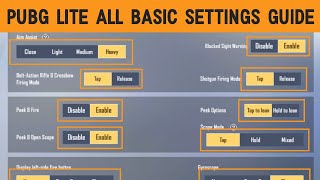 Pubg Mobile Lite All Basic Settings Guide In Hindi | All Settings Tips And Tricks | Official Mayank