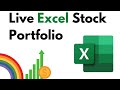 How to Build a Live Stock Portfolio with Microsoft Excel | Tutorial 📈