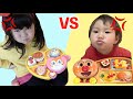 アンパンマンお子さまランチVSお子さまプレートのおもちゃでお料理対決ごっこ｜Anpanman Lunch Plate VS Dessert Plate Toys