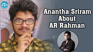 Anantha Sriram About AR Rahman || Sahasam Swasaga Sagipo Team Special Interview