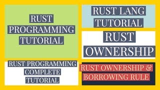 Rust Programming Complete Tutorial For Beginners|Rust Ownership & Borrow|Part:17