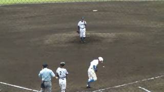 2009山形県高校野球　　寒河江高校vs寒河江工業　４回裏寒河江高校攻撃