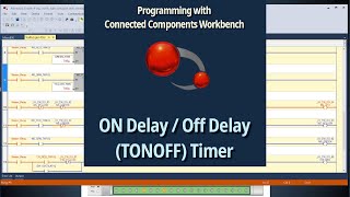 On Delay Off Delay (TONOFF) timer--Flashing lights--Allen Bradley Connected Components Workbench
