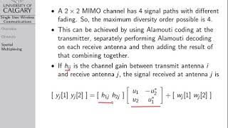 Wireless Communications: Spatial Multiplexing