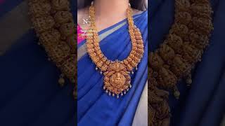 Gold nakash long haram Weight 49.930 grams  Gold  22 carat Gold colour Red antique gold#yt