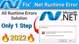 How to Fix  .net Framework Error || Fix" Microsoft.net Desktop Runtime Error