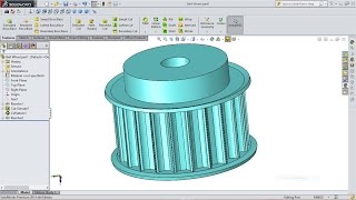 SolidWorks Engine Belt Wheel Part1