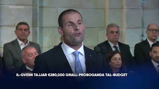 Il-Gvern tajjar €280,000 għall-propoganda tal-Budget