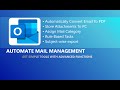 🔥 Automate Mail Management :How To Save Outlook Email As PDF Automatically ?