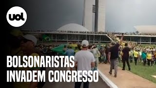 Invasão em Brasília: Veja imagens dos atos de bolsonaristas golpistas no Congresso Nacional
