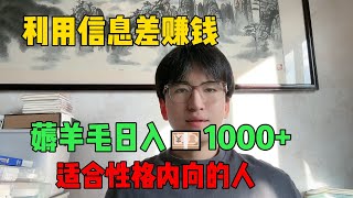 拒绝内耗！选择宅在家里做副业，利用信息差养活自己，每天薅羊毛日入1000+，真正做到了只工作不上班，开挂的人生真的不要太爽了！#tiktok#tiktok赚钱#副业#兼职#自媒体#信息差#短视频