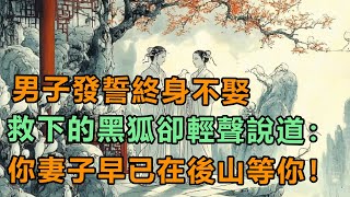 民間故事：男子發誓終身不娶，救下的黑狐卻輕聲說道：你妻子早已在後山等你！