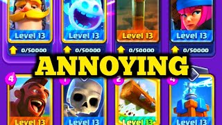 THE MOST SUPER ANNOYING CYCLE HOG RIDER DECK IN CLASH ROYALE