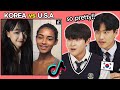 US VS KOREA, HOT and CUTE TIKTOK Girl!!🔥 KOREAN TEENS REACTION