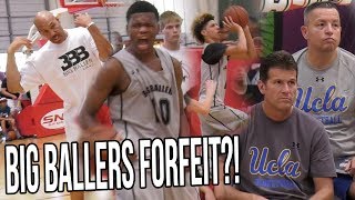 Lavar Ball FORFEITS Playoff Game In Front Of UCLA Coaches! Because REFS! Whole Team WALKS OUT!