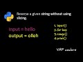 Reverse a String in Python Using For Loop | Beginner Friendly Python Tutorial