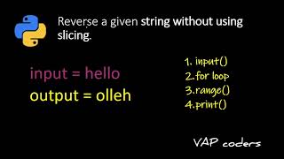 Reverse a String in Python Using For Loop | Beginner Friendly Python Tutorial