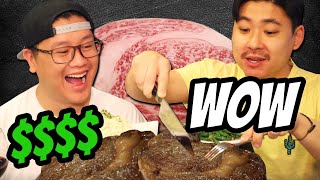 The Most Expensive Steak We Ever Bought - Japanese A5 Wagyu Steak - MUKBANG