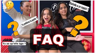 1 ère FAQ de notre chaîne #faq #merefille