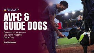 Douglas Luiz Welcomes Villa Park's First Ever Guide Dog ⚽️🦮 | @GuideDogsYouTube