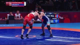 GOLD FS - 86 kg: Hassan YAZDANI (IRI) v. U. ORGODOL (MGL)