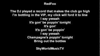 RedFoo (of LMFAO) - Bring out the bottles lyrics