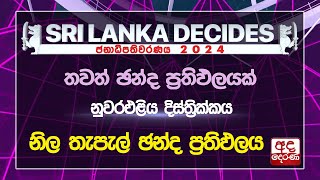 #ELECTION RESULTS : නිල තැපැල් ඡන්ද ප්‍රතිඵලය | නුවරඑළිය දිස්ත්‍රික්කය