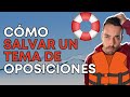 📝 Cómo salvar un TEMA de OPOSICIONES del SUSPENSO