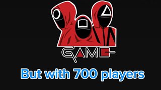 Squid game but with 700 players (roblox game)