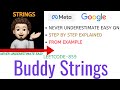 Buddy Strings | GOOGLE | META | Leetcode-859 | Explanation ➕ Live Coding