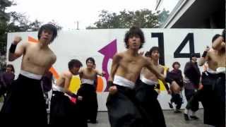 早稲田祭2012踊り侍南中ソーラン14号館前ステージ