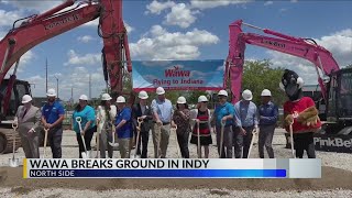 Wawa hosts groundbreaking for first Indiana location