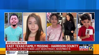 Family of 4 missing from east Texas