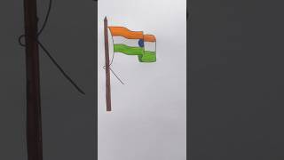 Easy national flag drawing #trending #viralreels #independenceday #indiaflag #drawing #youtubeshorts