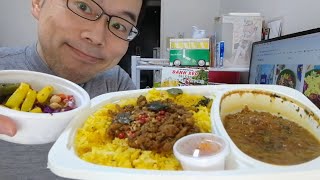 横顔 314 道玄坂のカレーショップ初恋のスパイスラムキーマx初恋チキンカレーセットをWoltでデリバリーして食べてみた