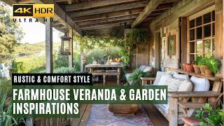 Farmhouse Veranda and Garden Inspirations: Embrace Rustic Style and Comfort