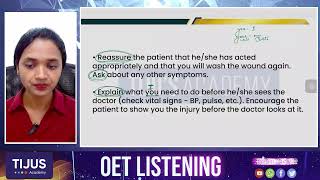 HOW TO APPROACH EMERGENCY SITUATIONS IN OET SPEAKING