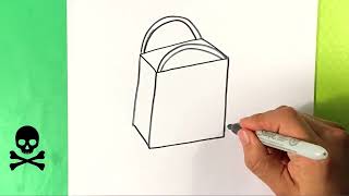 candy bag halloween drawings how to draw fun